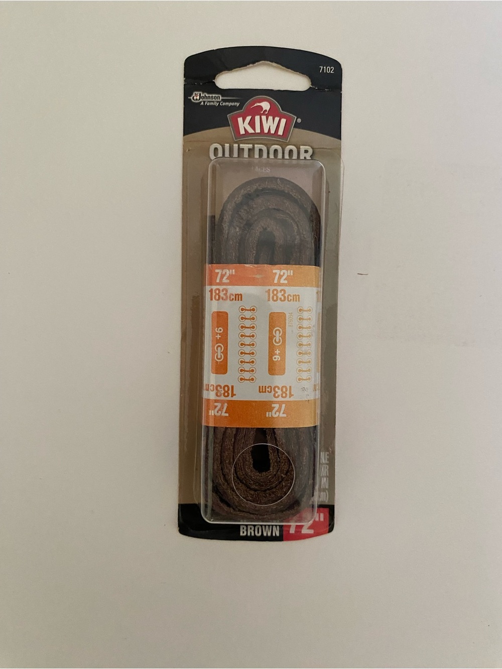 Kiwi Outdoor 72”  Leather Brown Shoelace